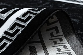 Dywany Łuszczów, Kusový koberec Gloss 2813 87 greek black/grey, 280x370, čiernobiela, chodba / predsieň