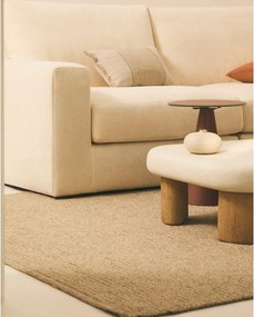 Béžová ženilková rohová pohovka (variabilný roh/do L) Alea – Kave Home