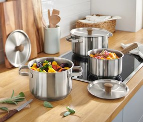 Súprava hrncov z ušľachtilej ocele