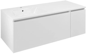 Sapho Sapho, LOREA skrinka s umývadlom 121x46x51,5cm (90+30), ľavá, biela matná, LE090-3131-L-01