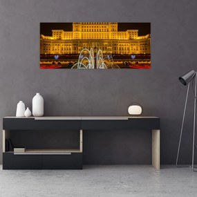 Obraz - Palác parlamentu, Bukurešť Rumunsko (120x50 cm)