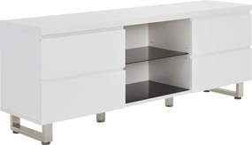 XXXLutz NÍZKA KOMODA, biela, biela s vysokým leskom, 167/63/42 cm MID.YOU - Online Only drobný nábytok - 000575033301