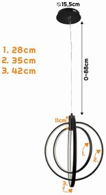 BERGE Stropná LED lampa Austin 36W CCT