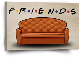 Sablio Obraz Seriál Priatelia FRIENDS Gauč - 60x40 cm