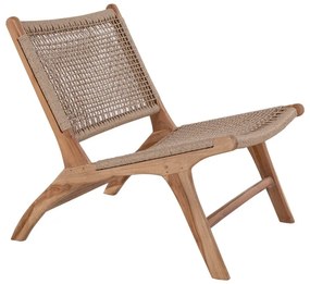 Dizajnové kreslo Jadiel teak - syntetický ratan