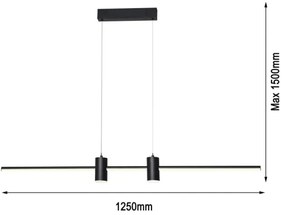 Immax NEO 07230L - LED Stmievateľný luster na lanku LITE ESTRELAS LED/30W/230V+ DO