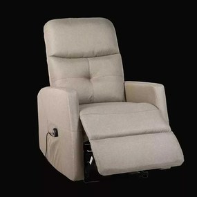 LuxuryForm DESIGN Elektricky polohovateľné televízne kreslo SEMIR - béžové