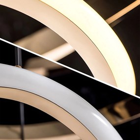 Toolight Toolight, stropné svietidlo 80cm, 24W, 3000K, LHJ018-CP3, zlatá, OSW-50008