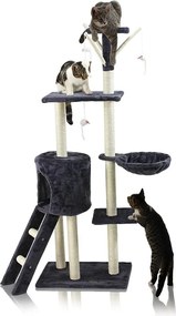 Škrabadlo pro kočky Hawaj 138 cm tmavě šedá