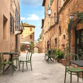 VICTOR záhradná stolička bez podrúčok olive green