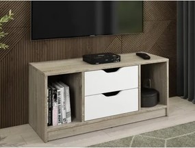 TV stolík Sten 100 cm, dub sonoma/biely%