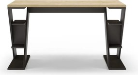 Pracovný stôl s doskou v dubovom dekore 60x137 cm Butterfly – Marckeric