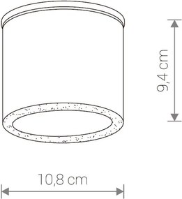 Vonkajšie stropné svietidlo Nowodvorski HEXA GRAPHITE 9565