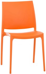 Plastová stolička May - Oranžová