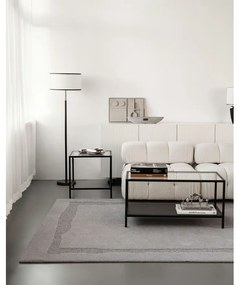 Sivý vlnený koberec 133x190 cm Morphic Rocca – Agnella