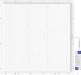 Mexen Brill+, stropný LED panel 60×60 cm, 48 W, neutrálna biela 4000K, L201-060-060-4840-20