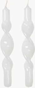 Ručne vyrobené dlhé sviečky Twist, 2 ks