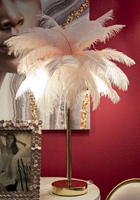 Stolná lampa Palm 55 cm ružová