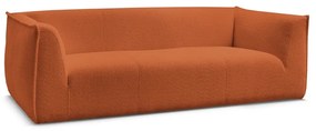 Oranžová pohovka z textílie buklé 242 cm Giorgia – Bobochic Paris