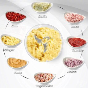 Inteligentný akumulátorový elektrický sekáčik - 250 ml