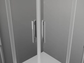 Mexen Exo, 2-krídlový sprchovací kút 70 x 70 cm, 6mm číre sklo, chrómový profil, 8110-070-070-01-00