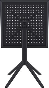 Skladací stôl Sky square - čierna