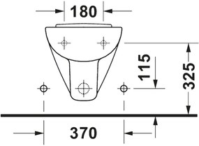 Duravit 22371500002 - Závesný bidet D-CODE keramika/lesklá biela
