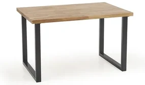 Jedálenský stôl s dubovou doskou RADUS 120(200)x78