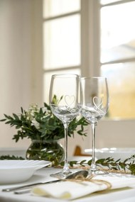 Diamante pohár na červené víno Romance s kamienkami Swarovski 450 ml 2KS