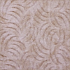 AladinWorld Expres, Kusový koberec Scroll béžový štvorec, 200x200, béžová, obývacia izba