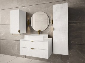Kúpeľnová zostava Boterio I, Sifón: so sifónom, Umývadlo: áno, Farba: biela