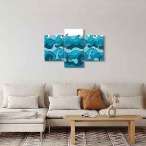 Obraz - Abstrakcia, more (90x60 cm)