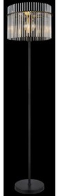 Globo 15698S - Stojacia lampa GORLEY 1xE27/60W/230V čierna