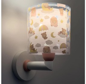 Dalber 41579S - Detské nástenné svietidlo BABY TEDDY 1xE27/15W/230V ružové