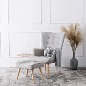 PROXIMA.store - Moderné kreslo LOZANO 2 FARBA: sivá