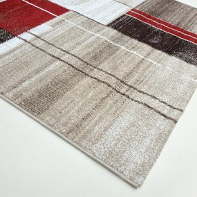 Spoltex, Kusový koberec Florentina 613-64 beige/red, 120x170, béžová, obývacia izba