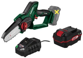 Parkside®  Aku reťazová píla Paghs 20-Li C3 + Akumulátor 20 V 4 Ah + Rýchlonabíjačka 20 V 4,5A  (800011293)