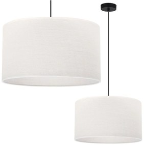 Závesné svietidlo Juta, 1x biele jutové tienidlo, (fi 40cm), b