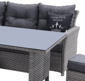 Doppler HAVANNA COMBI - záhradné rohové ratanové sedenie - 2. akosť (N523)