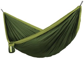 La Siesta Cestovná hojdacia sieť  COLIBRI 3.0 SINGLE - forest, 100% polyamid / laná: 100% polyester / hák: letecký hliník