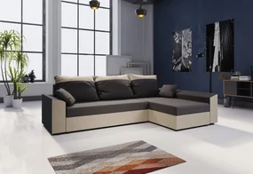 PAMELA rohová rozkladacia sedačka, 248x80x139 sawana 05/sawana 14