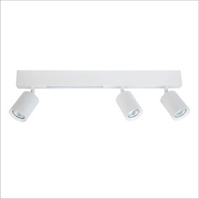 Stropné svietidlo Magnet, 3x biele kovové tienidlo + 1x LED 5W, w