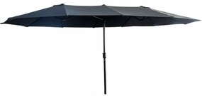 Dvojitý záhradný slnečník TILIA 460x270 cm tmavosivý