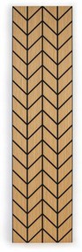 Dizajnový akustický panel, 2400 x 600 mm, dub Hamilton