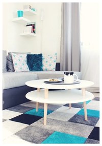 Biely konferenčný stolík Ragaba UFO, Ø 70 cm