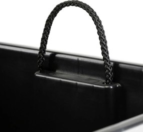 PLASTOVÝ KVETINÁČ PORTO 75X39,5X39,5 CM IMITÁCIA BETÓNU SIVÁ