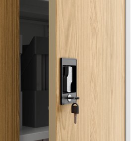 Skrinka na dokumenty biela/zlatý dub: Eco Design JAN H