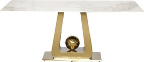Jedálenský stôl Modig Ball 180 cm zlatá/mramor