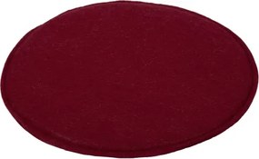 Podsedák na stoličky Davos, vínovo červený, okrúhly 38 cm%
