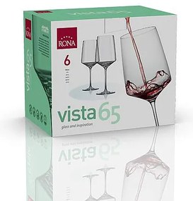 Rona Poháre na víno VISTA 650 ml, 6 ks